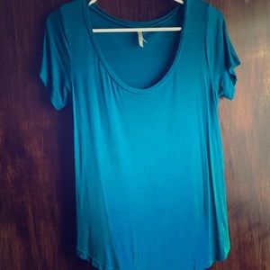 Teal shirt